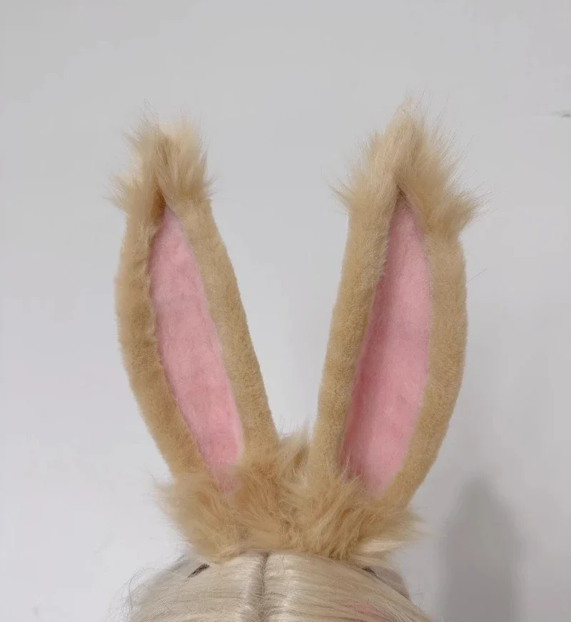ตุ๊กตากระต่ายหู Final Fantasy XIV Ff14 Viera คอสเพลย์ Props กระต่ายสาว Headwear สําหรับเกมอะนิเมะฮาโลวีนเครื่องแต่งกายอุปกรณ์เสริม