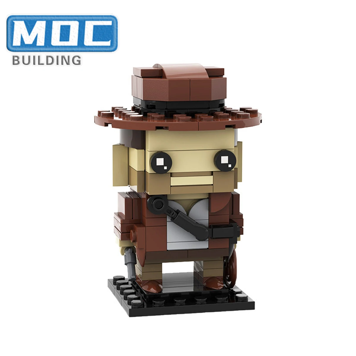 Modello di film di personaggi dei cartoni animati da cowboy Assemblaggio MOC Giocattolo creativo fai-da-te, una scelta regalo eccellente per i giovani appassionati di blocchi.