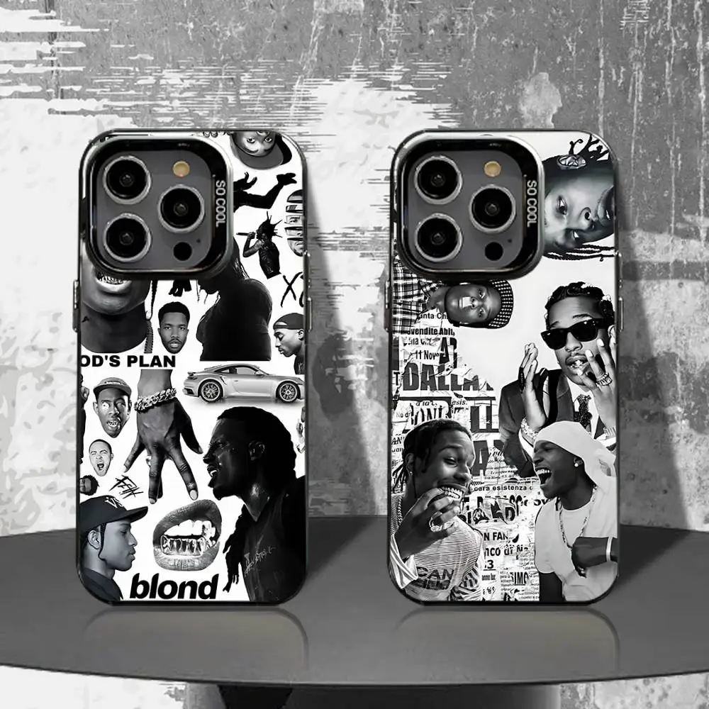 

Cool A-Asap R-Rocky Phone Case For iPhone 16,15,14,13,12,11,Pro,XS,Max,Plus,Mini,SE4,E Black Matte Shockproof Cover