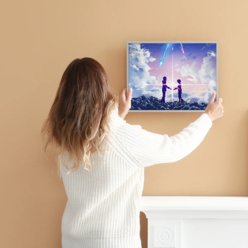 Anime Red String Lamp - Celestial Fate LED Room Decoration, Kimi no Na wa Inspired Lamparas de Mesita de Noche