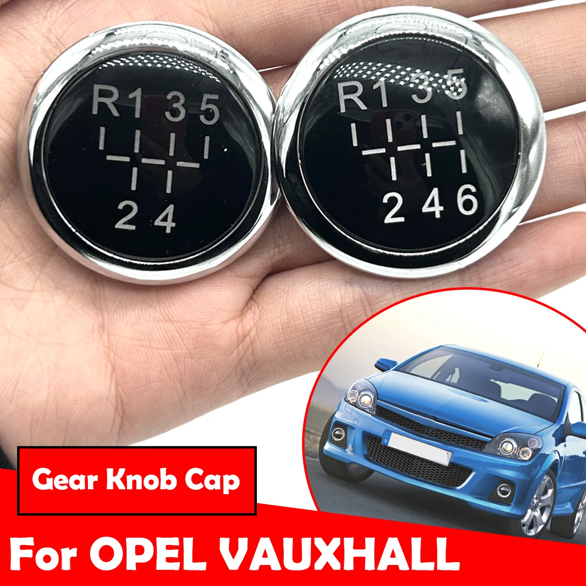 5/6 Speed Gear Shift Knob Lever Shifter Head Cap Cover Car Styling Accessories For OPEL VAUXHALL ASTRA III H CORSA D 2004-2010