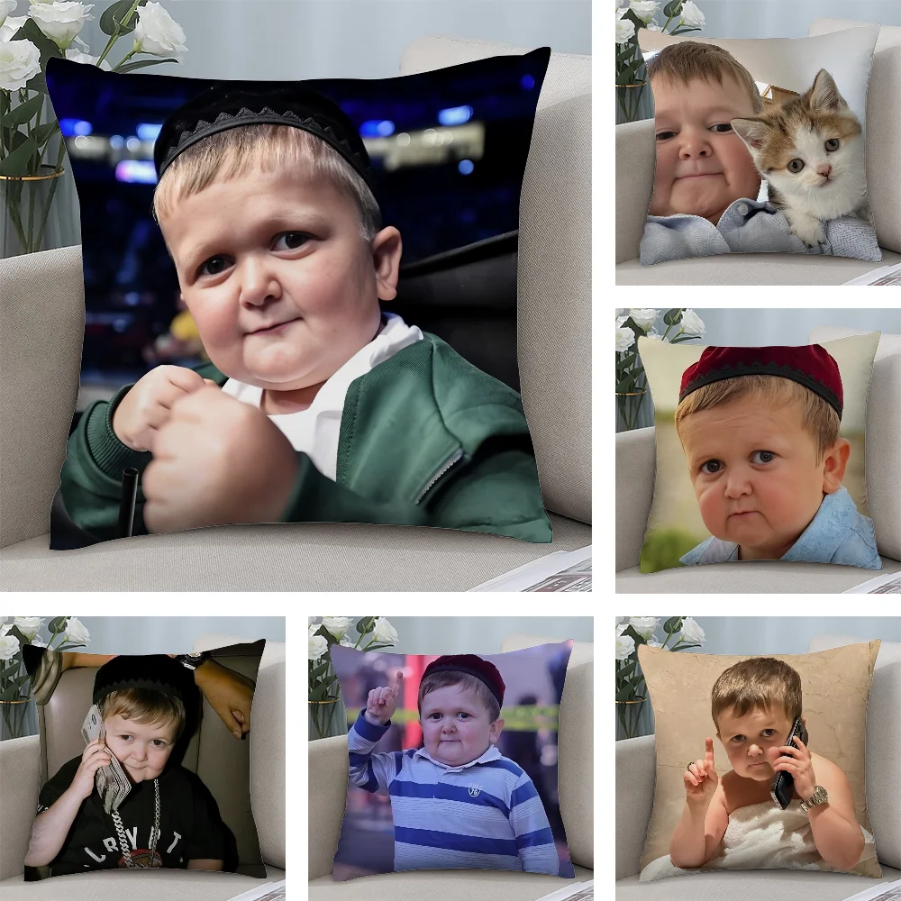 

Funny Hasbulla Pillow Case Short Plush Pillow Covers Sofa Decorative Gift Home Double-sided Printing Cushion Cover