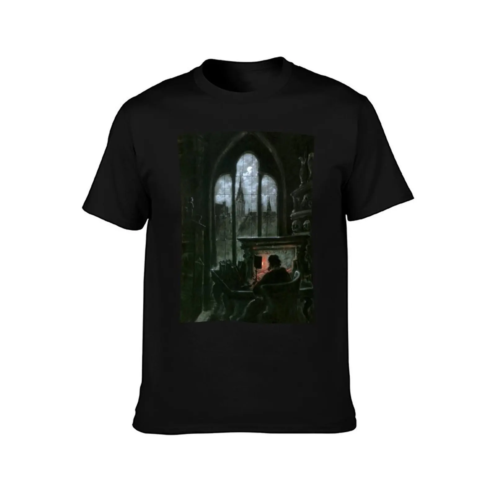 Faust in His Study by Carl Gustav Carus T-Shirt Thanksgiving Day Tee Top T-Shirt