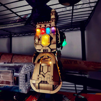 Thanos Infinity Gauntlet LED Lighting KIT for Heroes IRONMAN NANO Miniso Marvel Avengers Model Building Blocks Bricks Toys Gifts