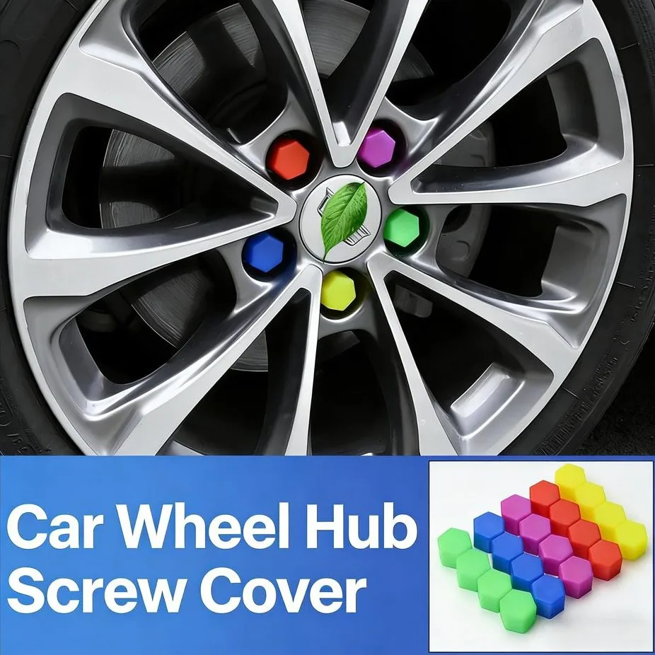 

Rim Protector Lug Nut Covers Scratch Resistant Tool-free Removal Quick Attach Silicone Covers Wheel Lug Covers
