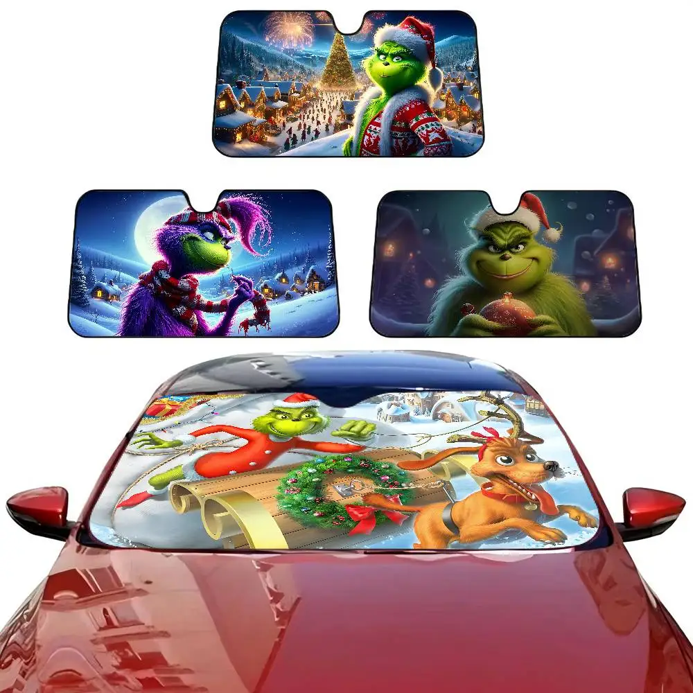 

Film The G-Grinch C-Christmas Windshield Sun Shade for Car SUV Truck Front Window Sun Shade Accessory Protector Shield Cover