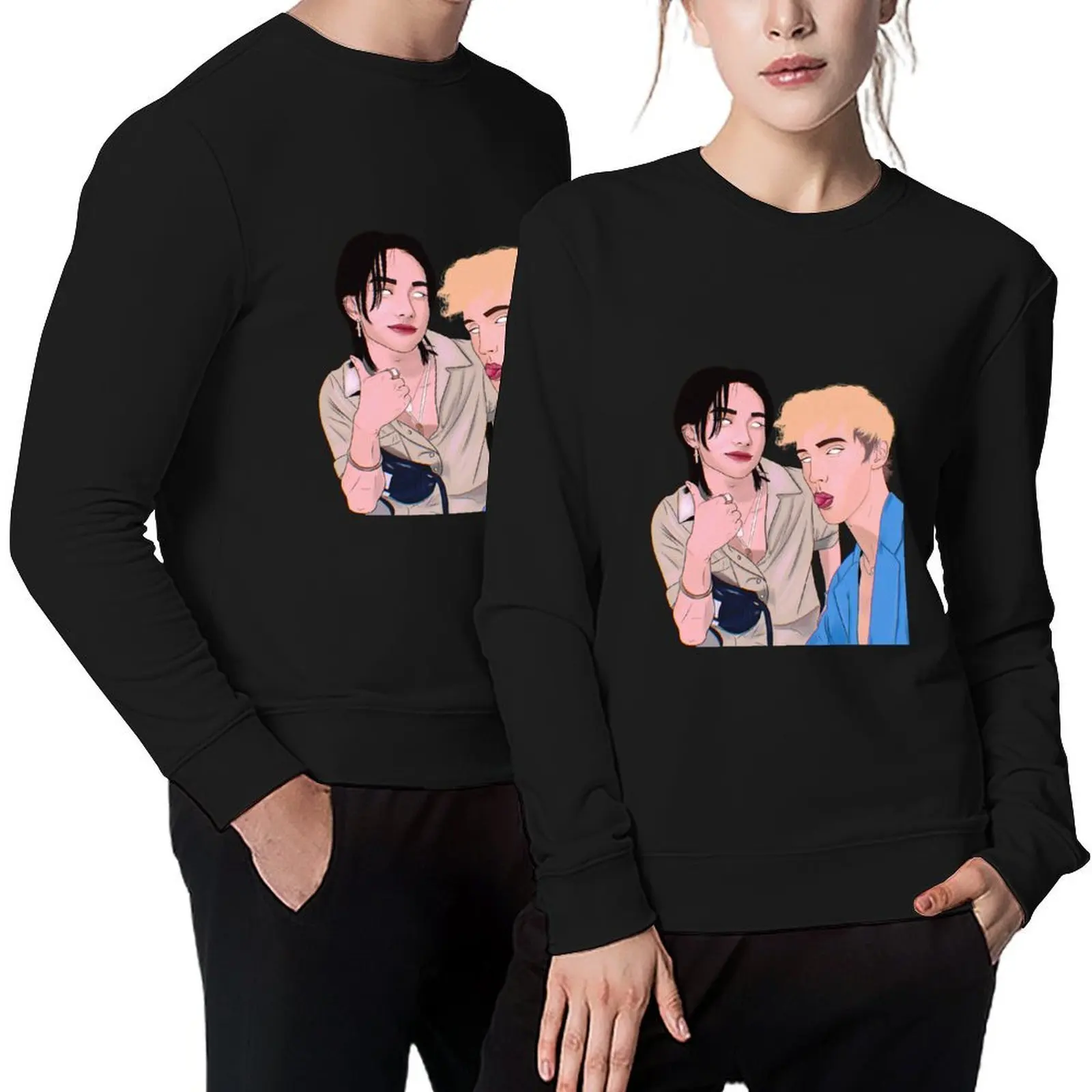 

Hyunjin and Troye Sivan Pullover men's clothing korean style clothes men's sweat-shirt set clothes for men sweatshirts