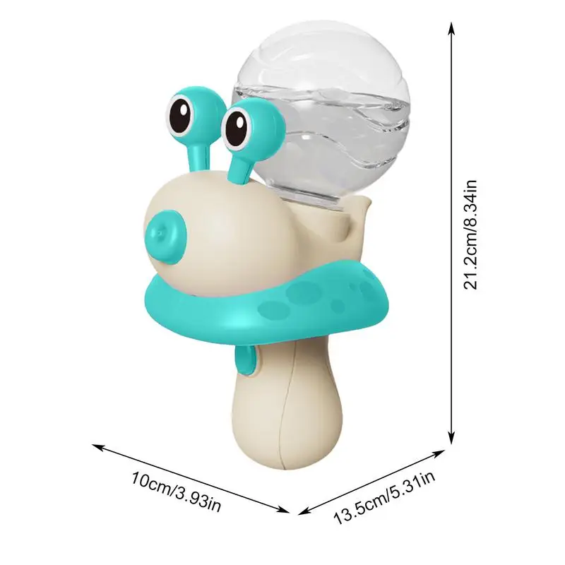 Wodoodpustnik w kształcie ślimaka Zabawka z rozpylaczem wody Przenośny elektryczny zraszacz dla maluchów na wakacje na kempingu przy basenie