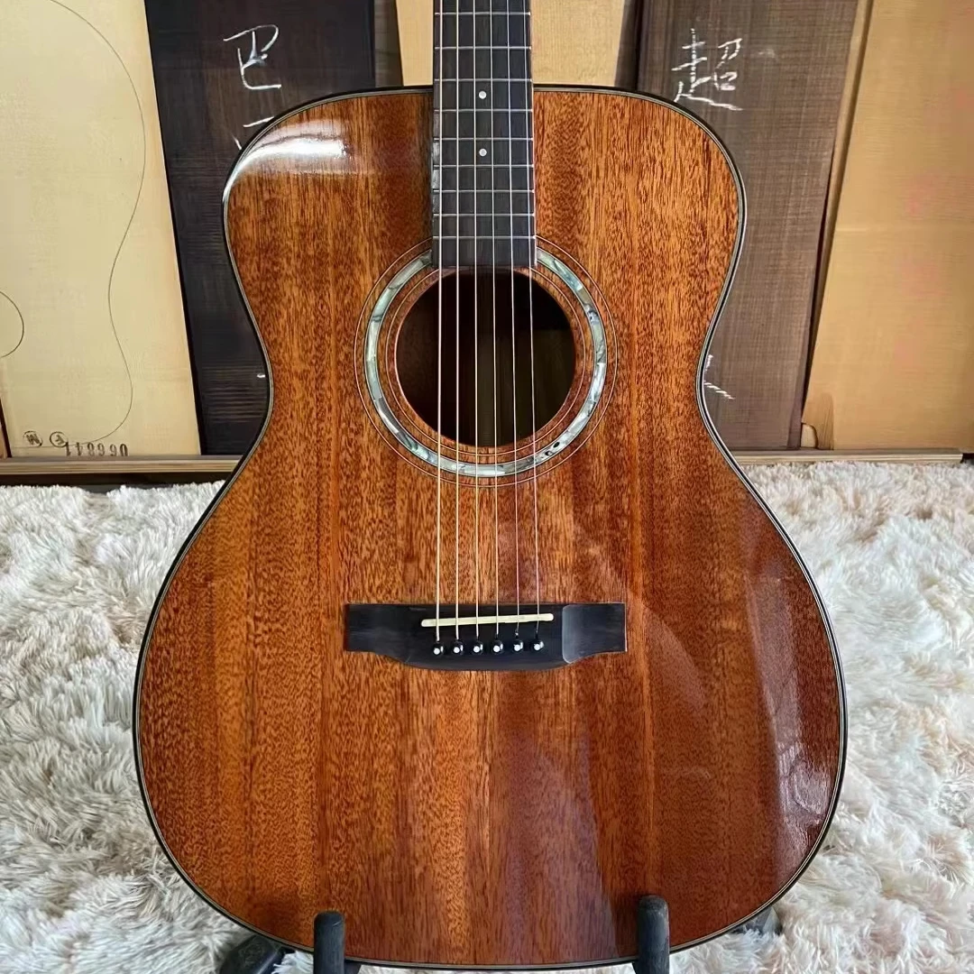 

Custom 40-Inch Acoustic Bass Guitar With Solid Mahogany Body Rosewood Back/Side Ebony Fingerboard Mahogany Top For Music Use