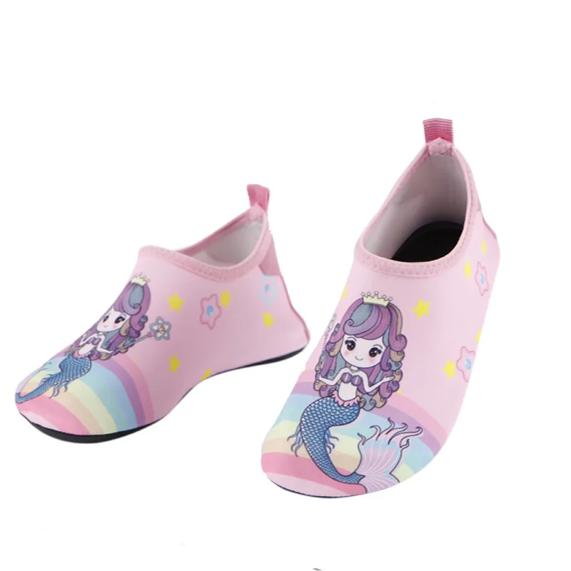 Children Water Shoes Non-Slip Aqua Shoes Kids Water Skin Barefoot Sports Swimming Beach Pool Shoes for Boys & Girls