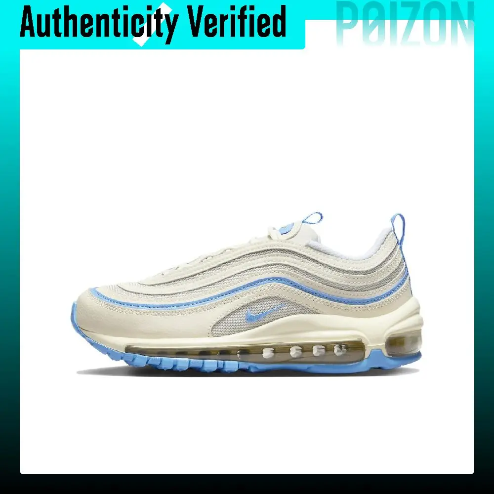 Nike Air Max 97 Casual Shoes Women's Low-top White/Blue FN7492-133