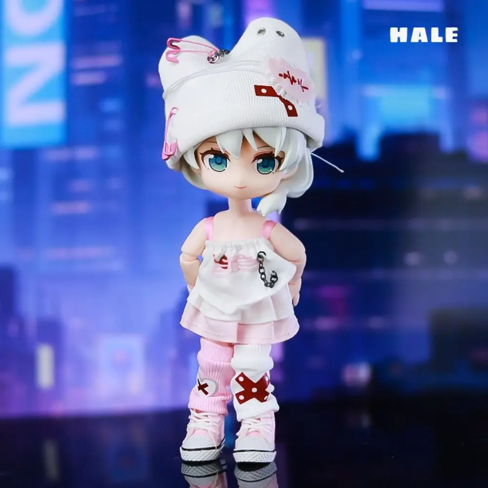 1 set Casual Wear OB11 Heart Beat Series Set Handmade Dress Up Doll Hoodie Shorts Cloth Decoration Obitsu11 Outfit Bjd 1/12