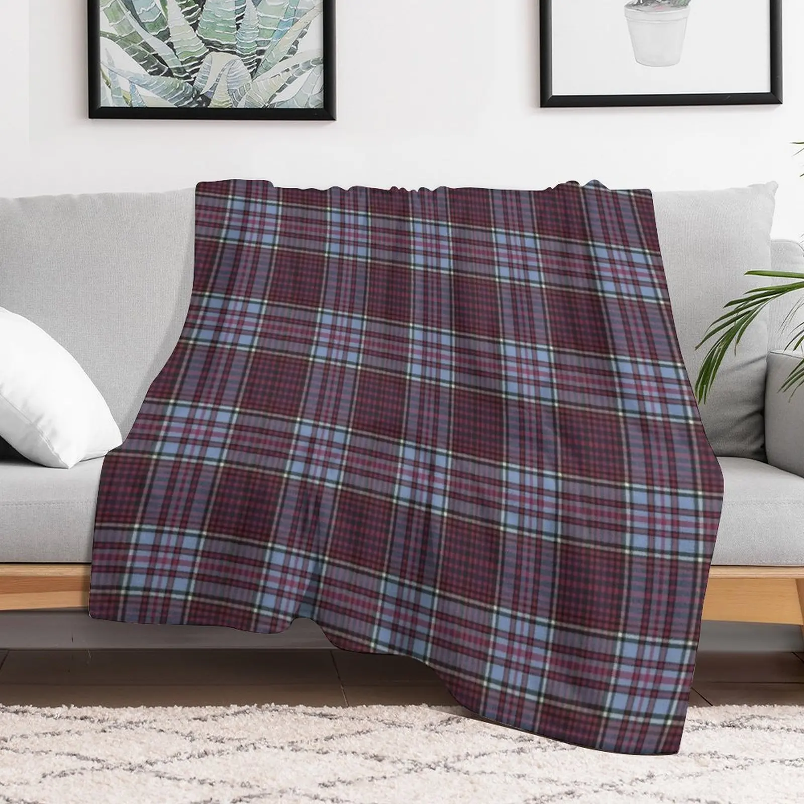 Royal Canadian Air Force Tartan Throw Blanket Retros Sofa Throw Vintage Plaid on the sofa Blankets