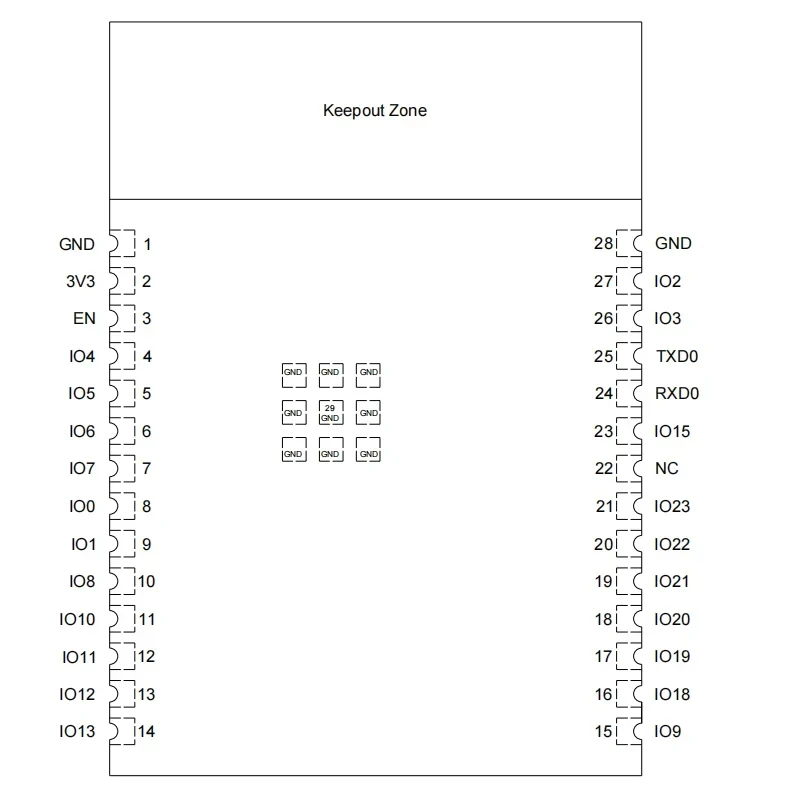 ESP32-C6-WROOM-1U Module Zigbee and Thread Supports Wi-Fi 6 Bluetooth 5