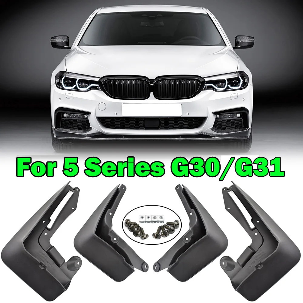 For BMW 5 Series G30 G31 Saloon Touring Estate  M Sport 2017 - 2023 Mud Flaps Splash Guards Front Rear 2018 2019 2020 2021 2022