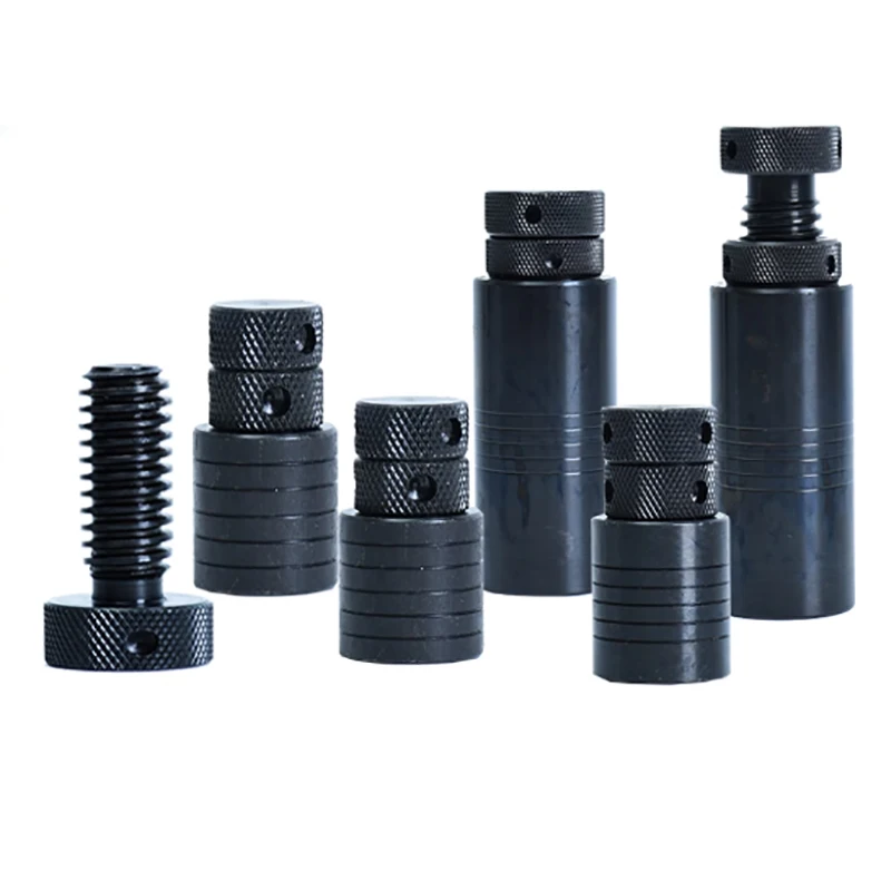 2PCS Mold Screw Jack S50-S150, Flat Head Iron Cushion Block for CNC Milling & Injection Molding Machine