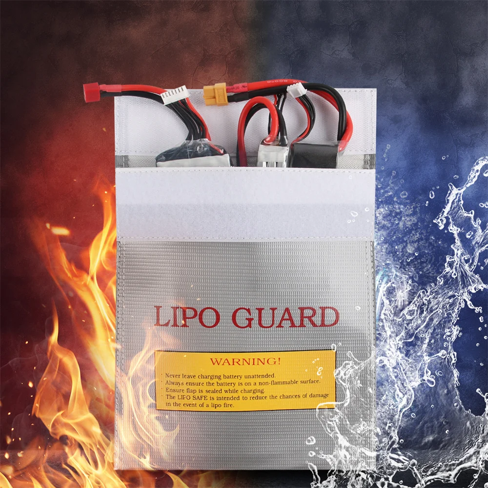 Alta Qualidade Fireproof Battery Safety Bag, Safe Guard, Charge Sack, RC LiPo, 18x23cm, 30x23cm