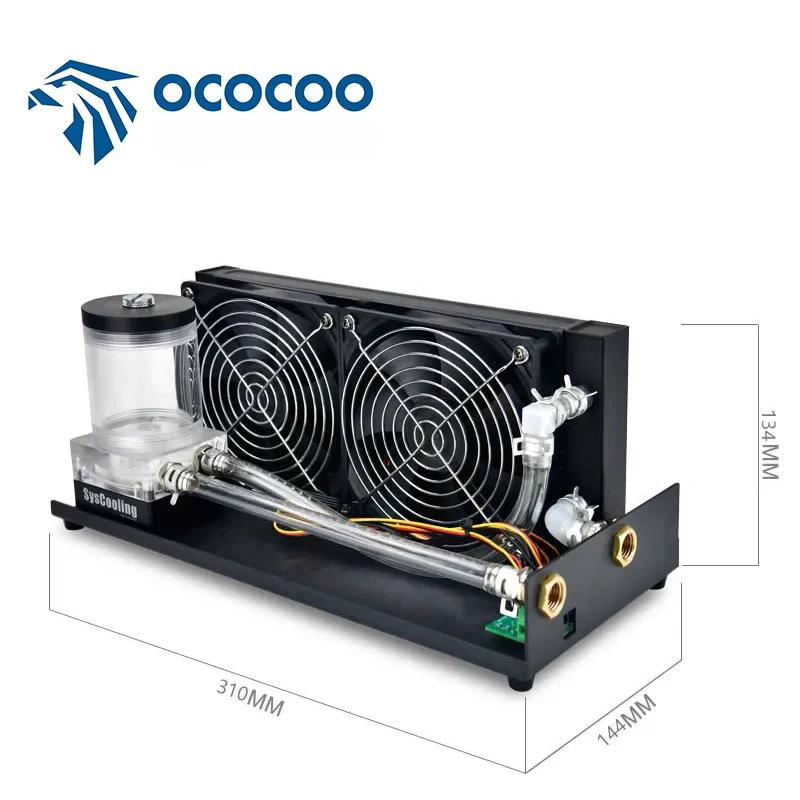 OCOCOO Portable Radiator Kit 240MM G1/4 Connection Port Printer UV Machine Heat Dissipation Notebook Water Cooling Systems DIY