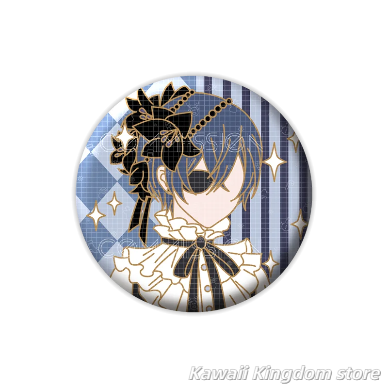 Black Butler Ciel Phantomhive Creative Embroidery Pray Fortune Omamori Pendant Good Luck Amulet Kimono Pray Gift