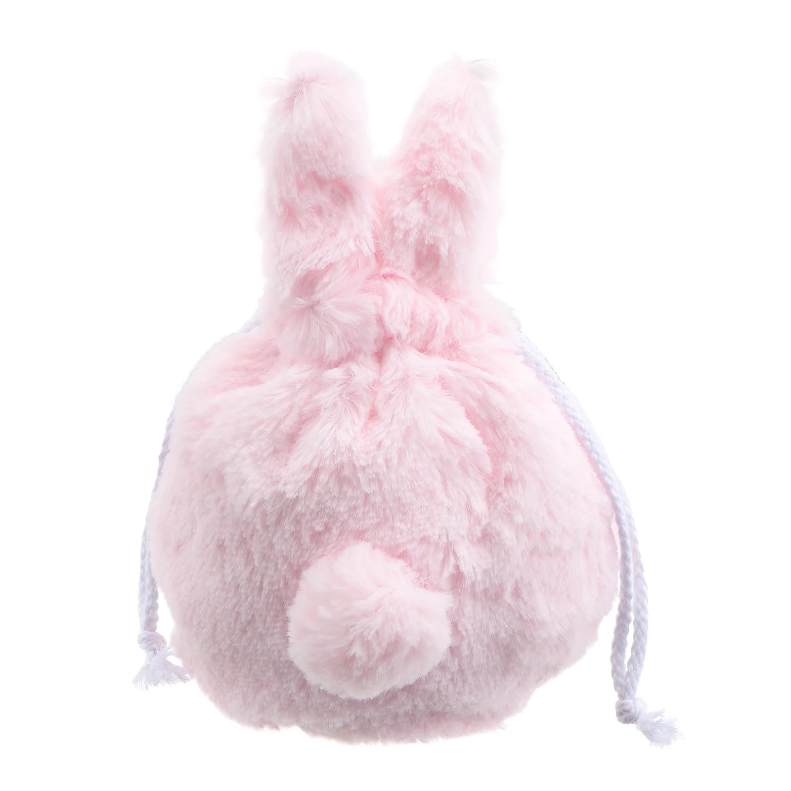 Drawstring Bag Pink Rabbit Ear Makeup Pouch Small Bear Storage Bag Lightweight Organizer Travel Toiletry Pouch