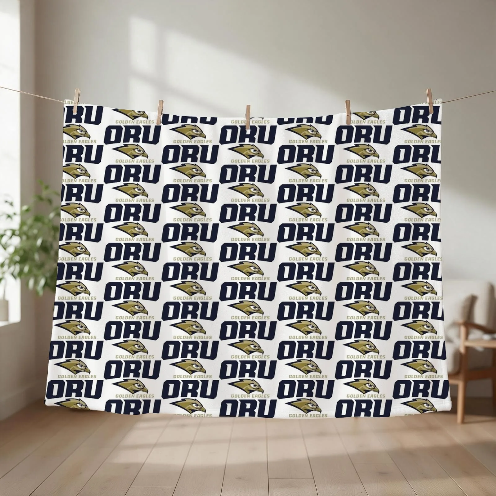 Oral Roberts University Throw Blanket bed plaid heavy to sleep Nap Thin Blankets