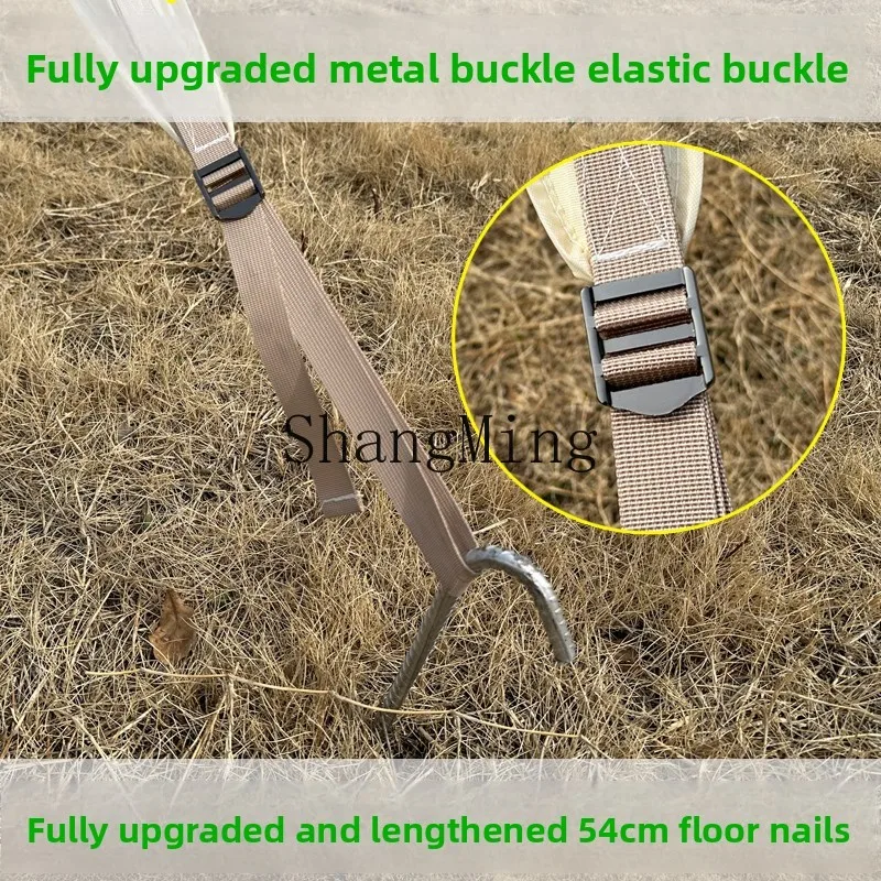 HJ في الهواء الطلق ذروة واحدة ومظلة مزدوجة الذروة مع مخيم كبير جدًا مع مظلة خيمة تخييم للحماية من المطر والشمس من Wanzhongshan