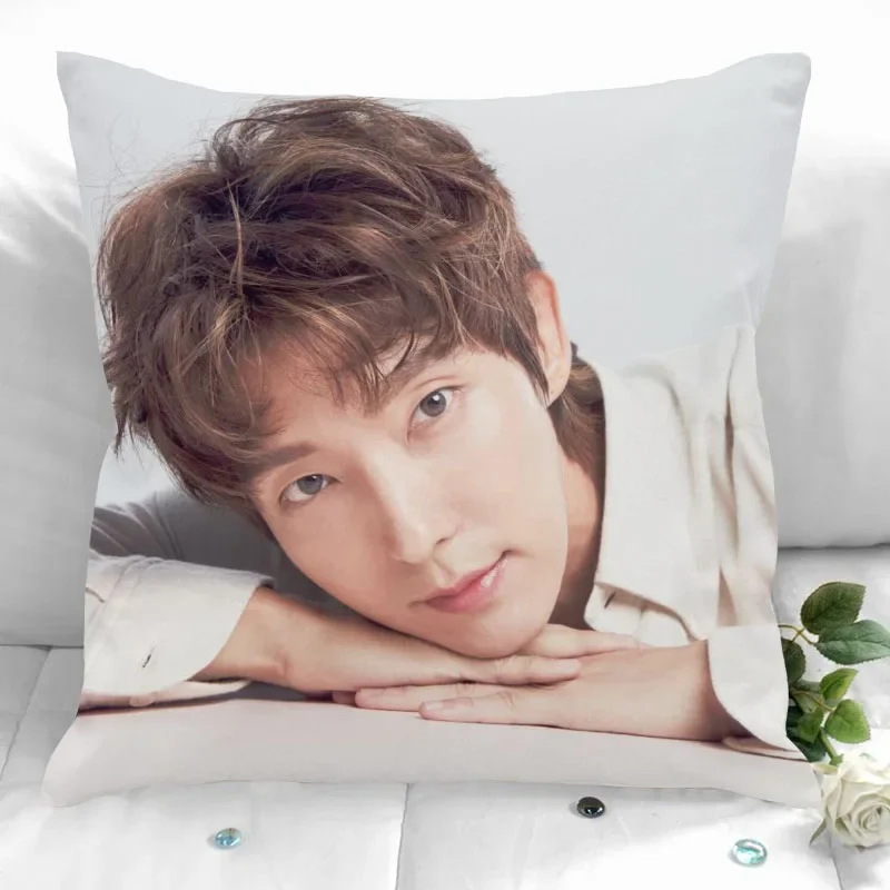 

New Custom LEE JOON GI Pillowcases Printed Square Pillowcase Home Decorative Zipper Pillow Cover 35X35cm40X40cm(One Side)