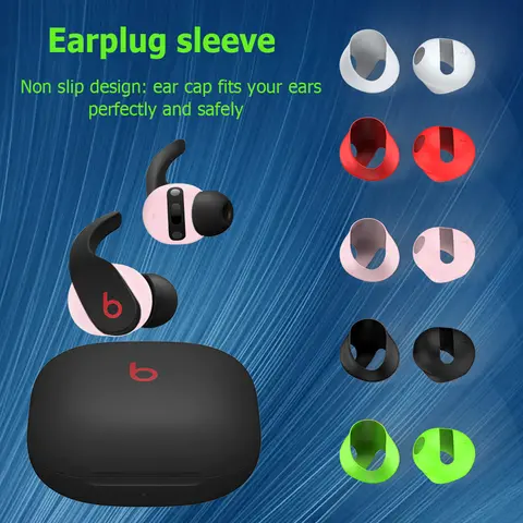 Cubiertas de silicona para las orejas, accesorios antideslizantes para auriculares deportivos de repuesto, para Beats Fit Pro, 5 pares