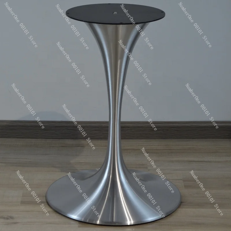 favorable price designed stainless steel metal table base coffee Furniture hardware leg Tulip table accessory