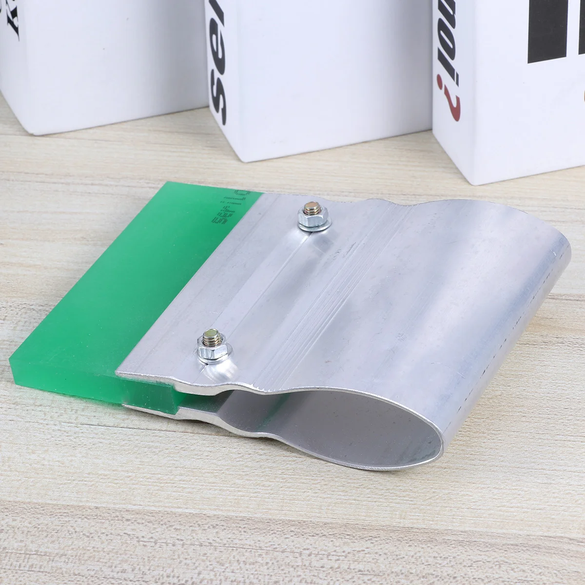 

Rubber Printing Tool Wear-proof Silk Squeegee with Aluminum Handle DIY Silkscreen Printing Ink Rubber Scraper Bo