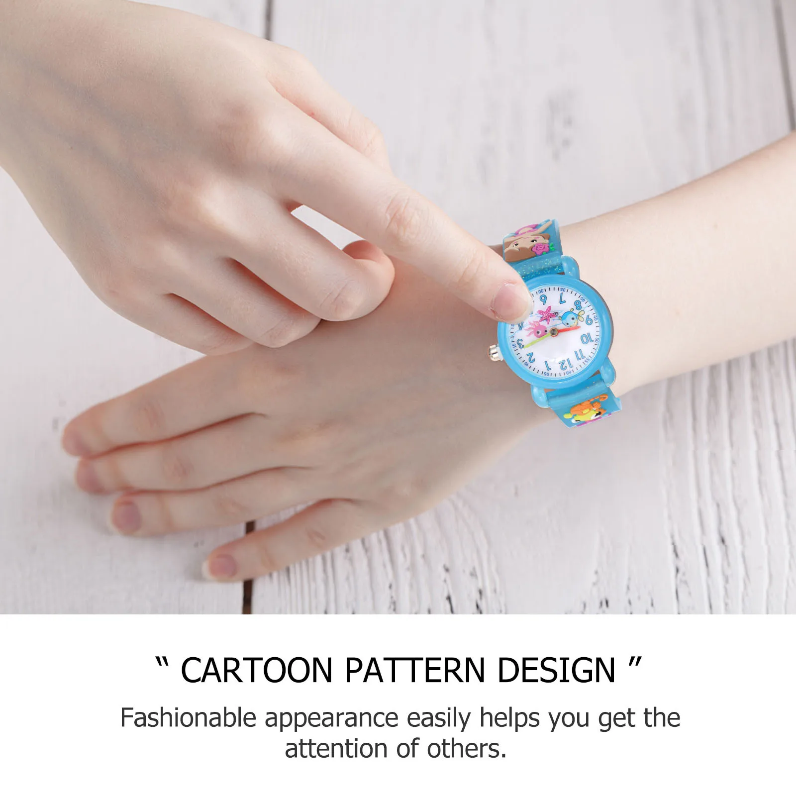 

Cartoon Kids Watch Mermaid Pattern Comfortable Strap Waterproof Quartz Time Learning Gift For Children Birthday Christmas Easter