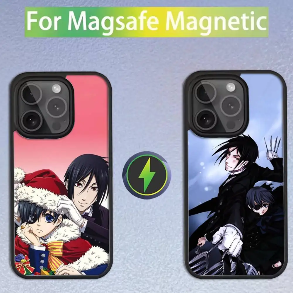 

Anime B-Butler Black Phone Case For iPhone 17,16,15,14,13,12,11,Pro,Max,Plus,Mini,SE Magsafe Magnetic Wireless Charging