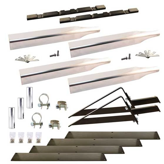 Custom 132" Truck Smooth Stainless Steel Trailer Full Fender with w/Rolled Edge 39"-54"-39" 14 16 Gauge