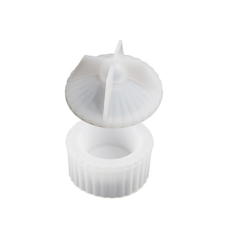 Stripe Resin Mold with Lid Jar Silicone Mould Jewelry Display Storage Box Molds DIYs Epoxy Resin Casting Mould