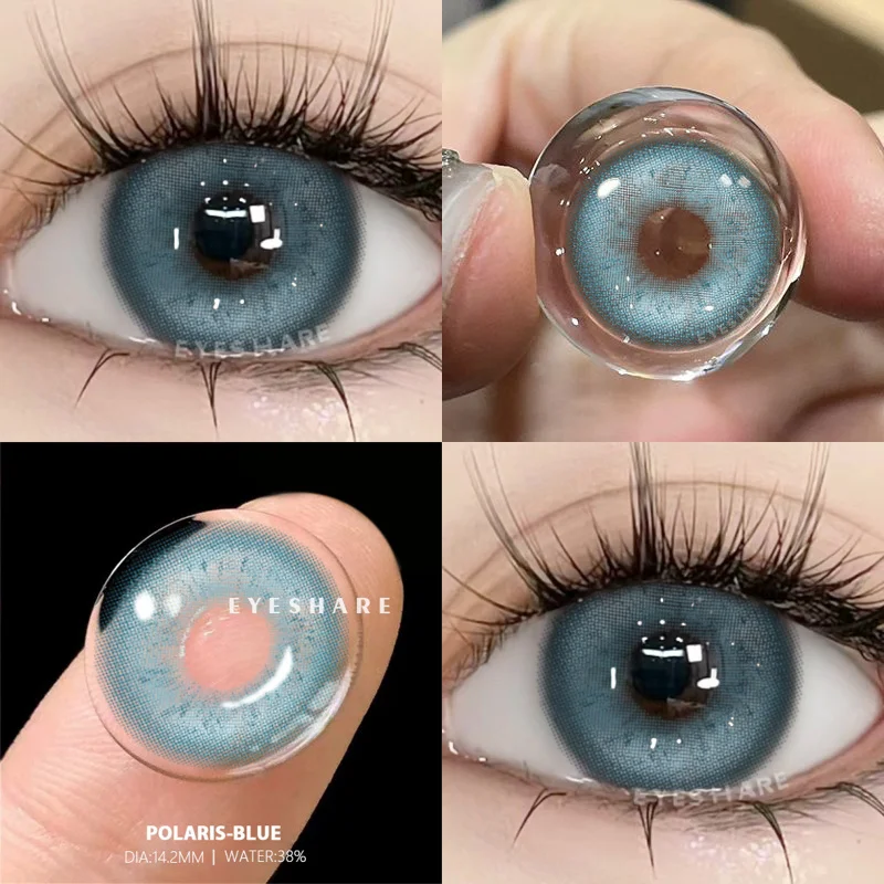 EYESHARE 1 Paar farbige Kontaktlinsen für Augen, blaue Augenkontakte, lila Linsen, Cosplay, rosa Kontaktlinsen, jährliche rote Augenlinsen