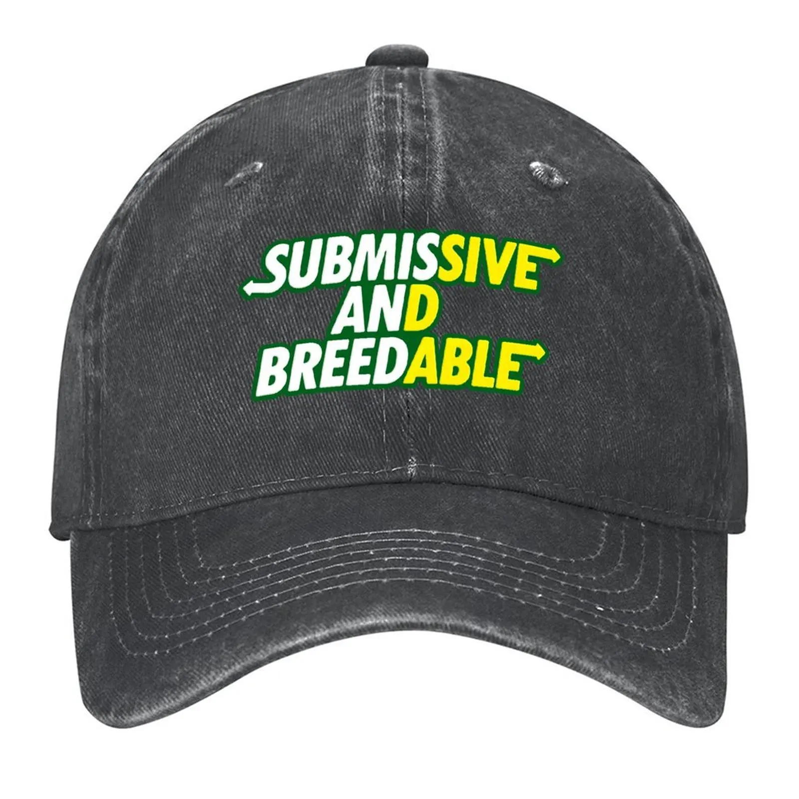 

Submissive and Breedable (Black) Baseball Cap Christmas Hat tactical cap Trucker Hat Golf Caps Women Men's
