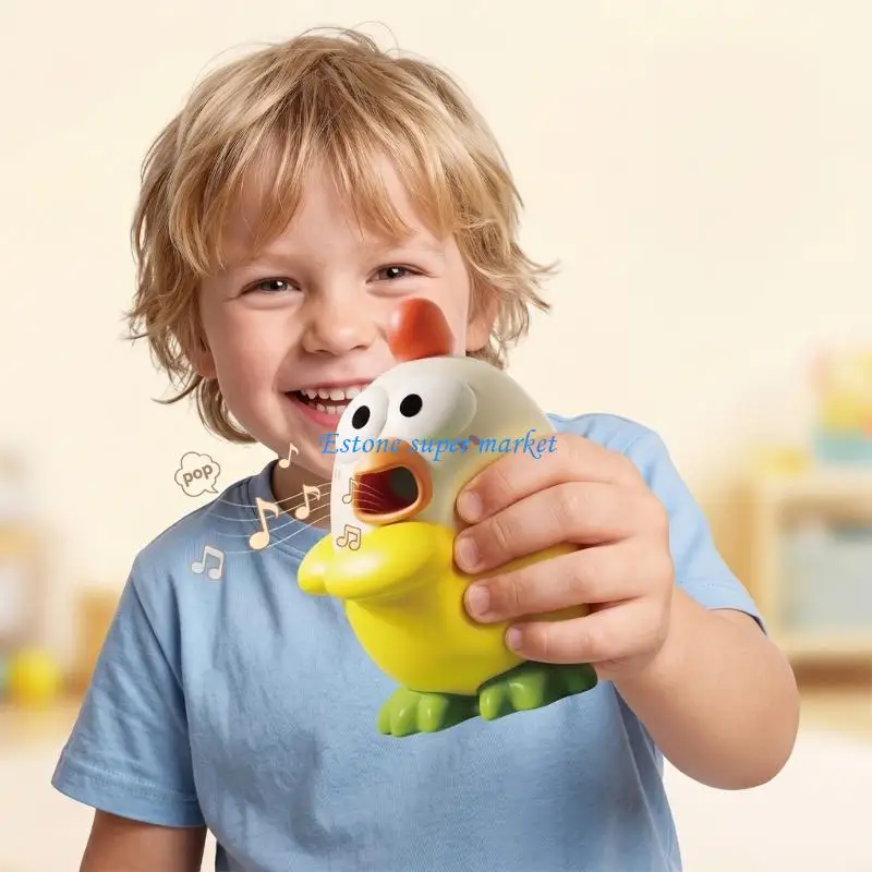 090B Interactive Chicken Duck Noise Maker Toy Perfect For Family Friend Bonding