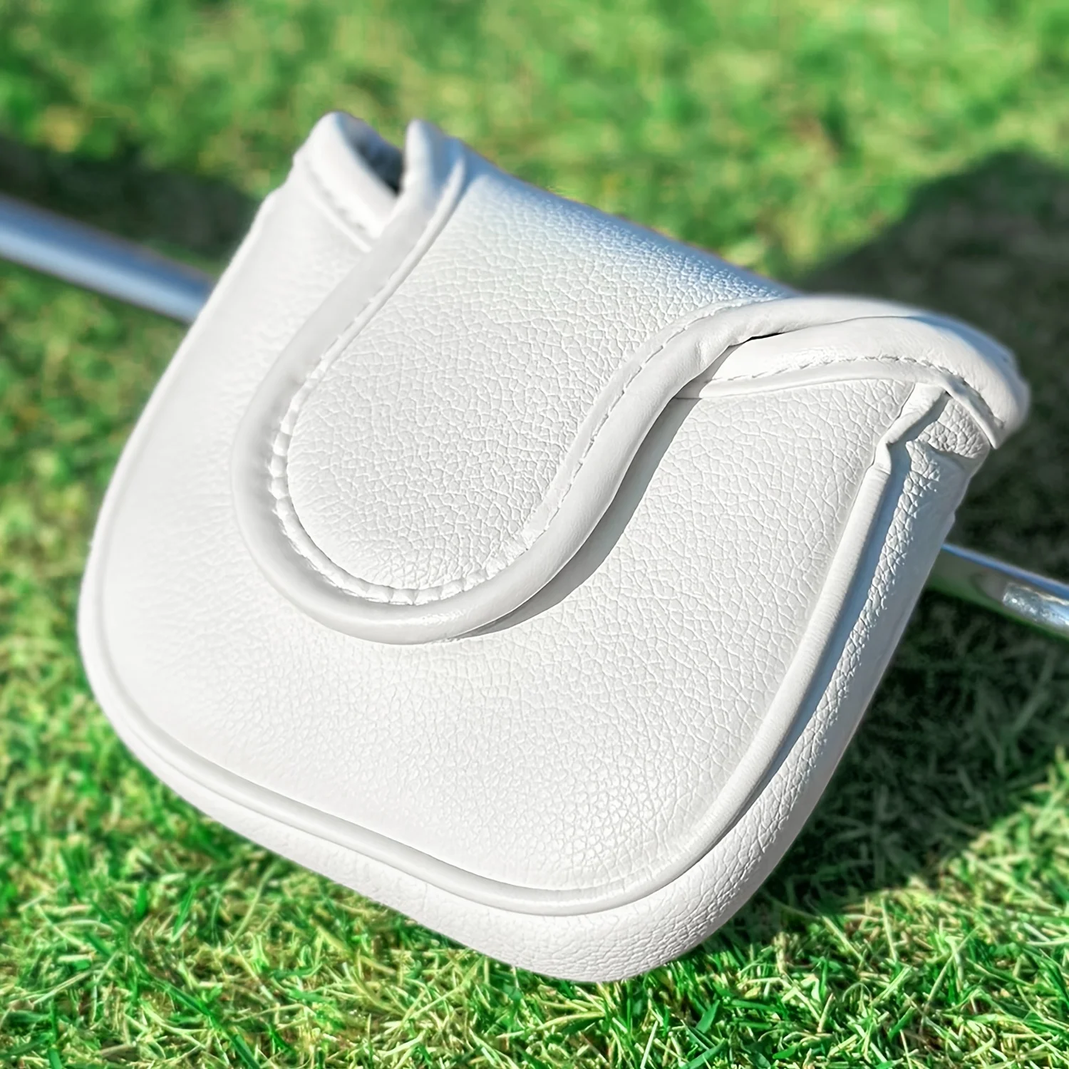 PU Golf Mallet Putter Cover, Spade Poker Card Pattern & Embroidery Design, Fit Square Case for Most Major Golf Brands Putters view 5