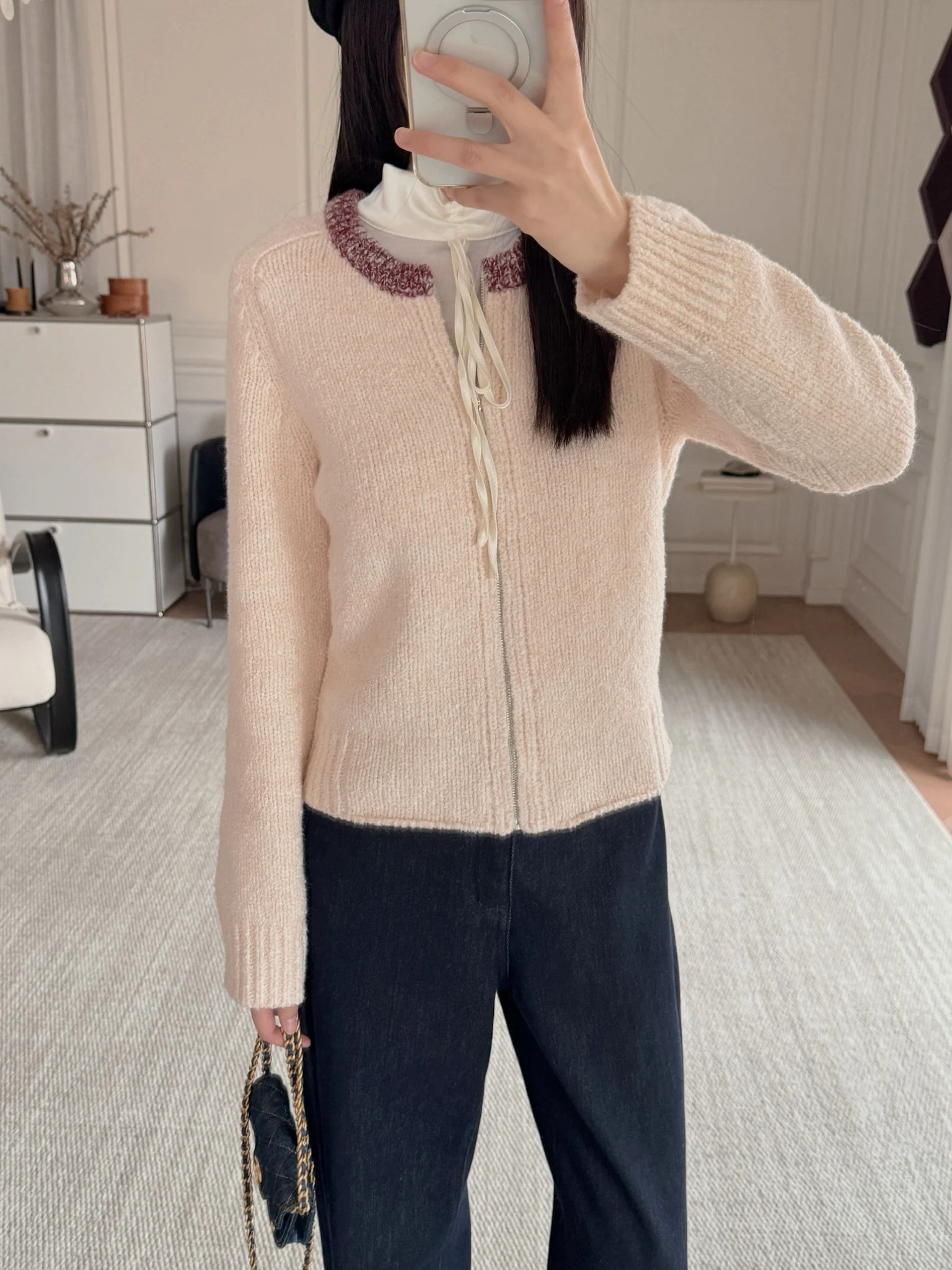 

Вязаный кардиган Kangbo DIELL 00 из шерсти, круглый вырез, однотонный, в полоску, длинный рукав, свободный крой, зимний женский трикотаж