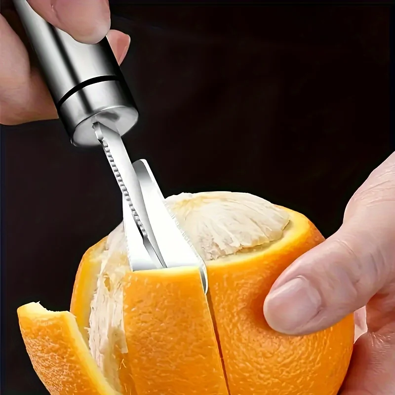 Stainless Steel Orange Peeler Easy Peel Citrus Tool Grapefruit Opener Fruit Skin Remover for Oranges Pomelo Grapefruit