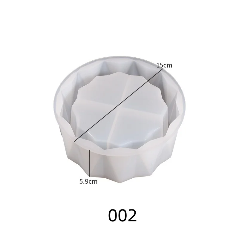 Schneiden Blume Topfpflanze Desktop Ornament Silikon Form DIY Gips Make-Up Pinsel Lagerung Box Kerze Container Harz Form Handwerk