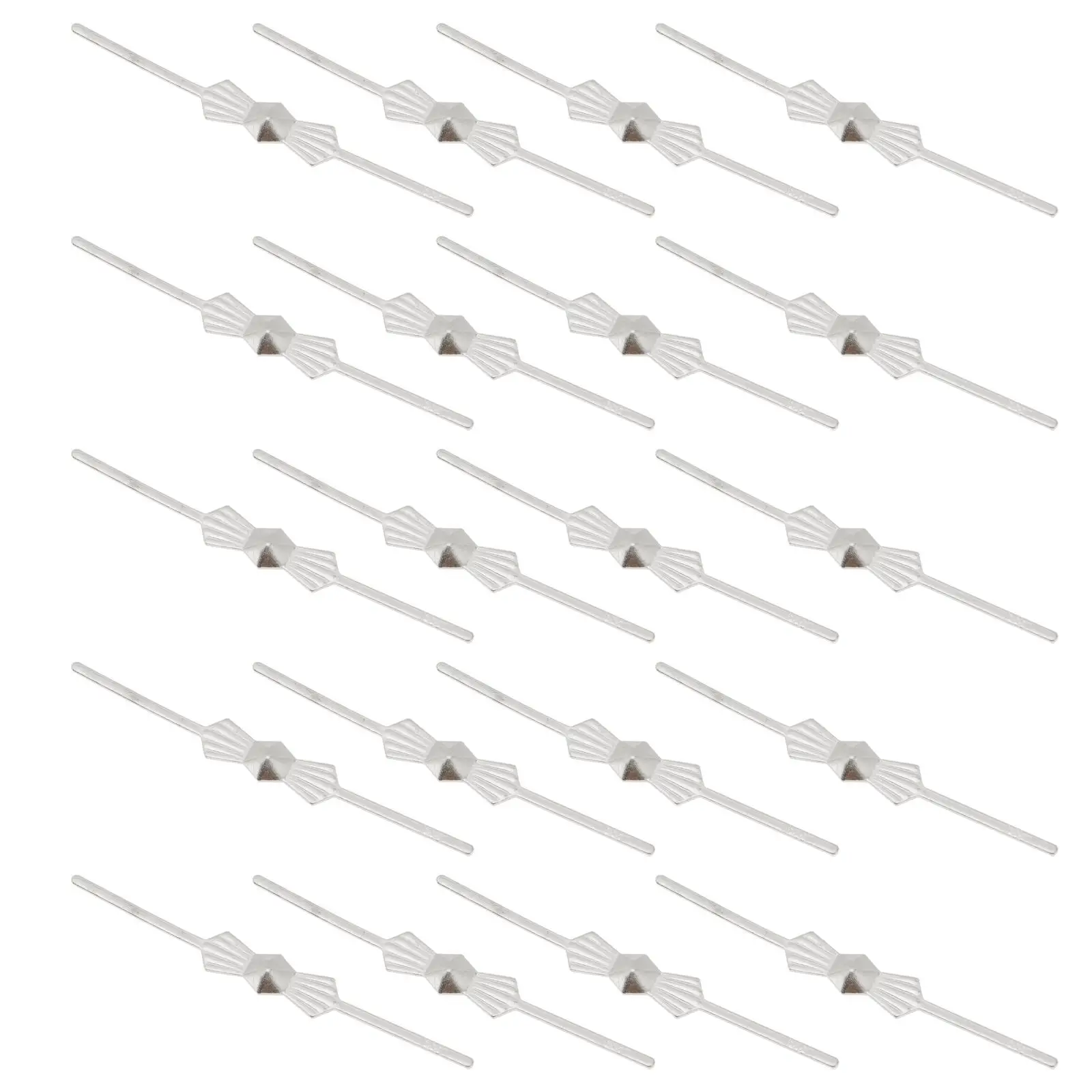 

200 Pcs Crystal Lamp Accessories 40cm Silver Metal Connector Removable Chandelier Parts Ceiling Light Crystals Easy Disassemble