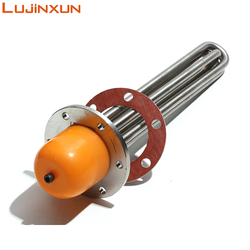 

LUJINXUN Heating Element 115mm Flange Electric Heater Tube 3-12KW Thermal Oil Heating Pipe Boiler/Water Tank Heat Rod 220V/380V