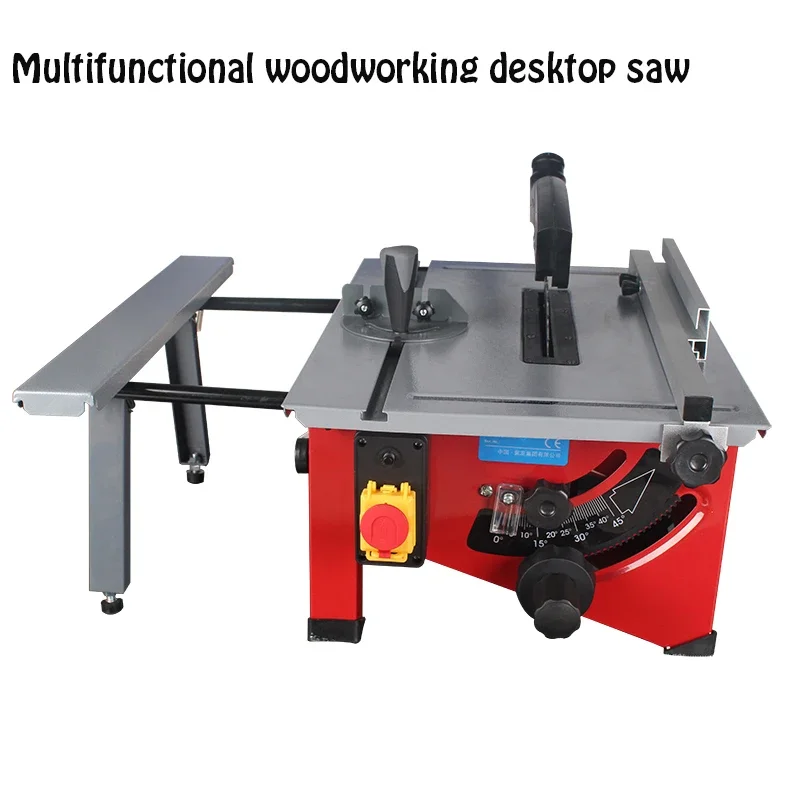 Electric Woodworking Table Saw Machine Multi-function Cutting Machine Angle Adjustment DIY Carpentry Miter Saw Wood Processing