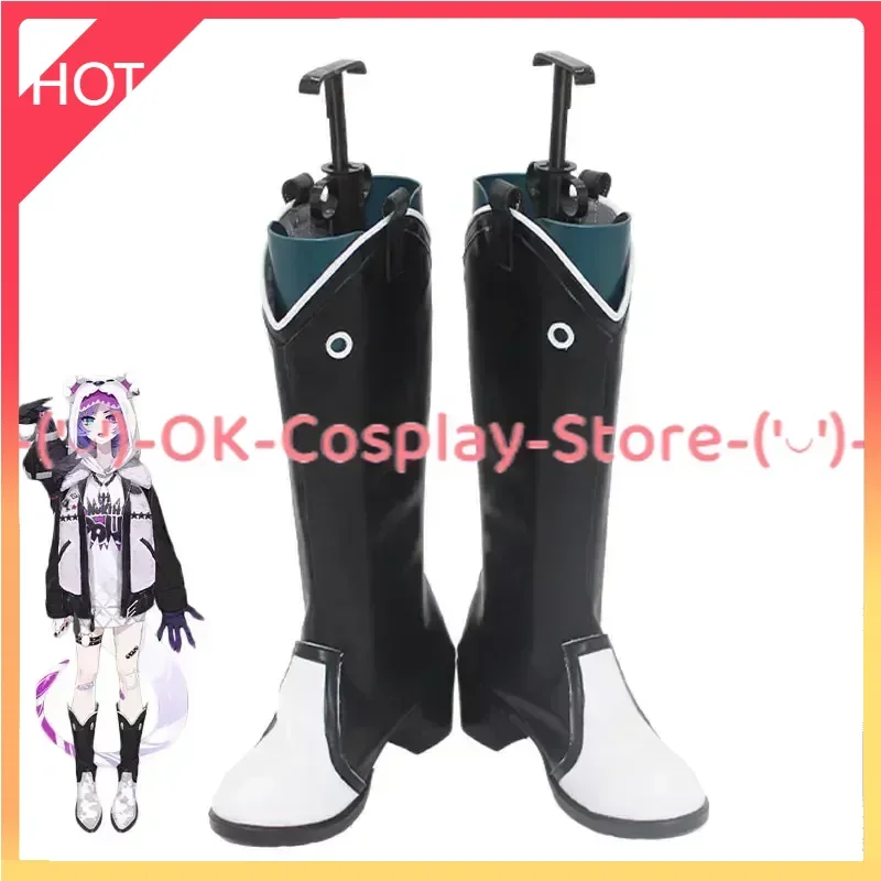 Selen Tatsuki Cosplay Shoes Halloween Carnival Boots Vtuber Cosplay Prop Anime PU Leather Shoes Custom Made