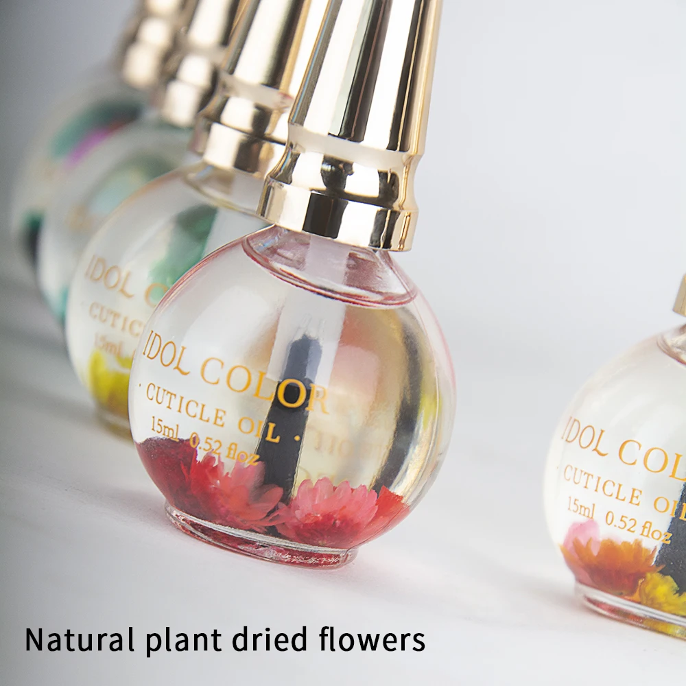 IDOL COLOR น้ํามันหนังกําพร้า ซ่อมแซมและฟื้นฟูหนังกําพร้า - ทรีทเม้นต์สปาออร์แกนิก - สําหรับเล็บที่แข็งแกร่งและมีสุขภาพดีขึ้น 0.52FL Oz