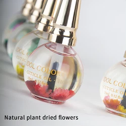 IDOL COLOR Cuticle Oil,  Repairs and Restores cuticles - Organic Spa Treatment - For stronger, healthier nails，0.52FL Oz