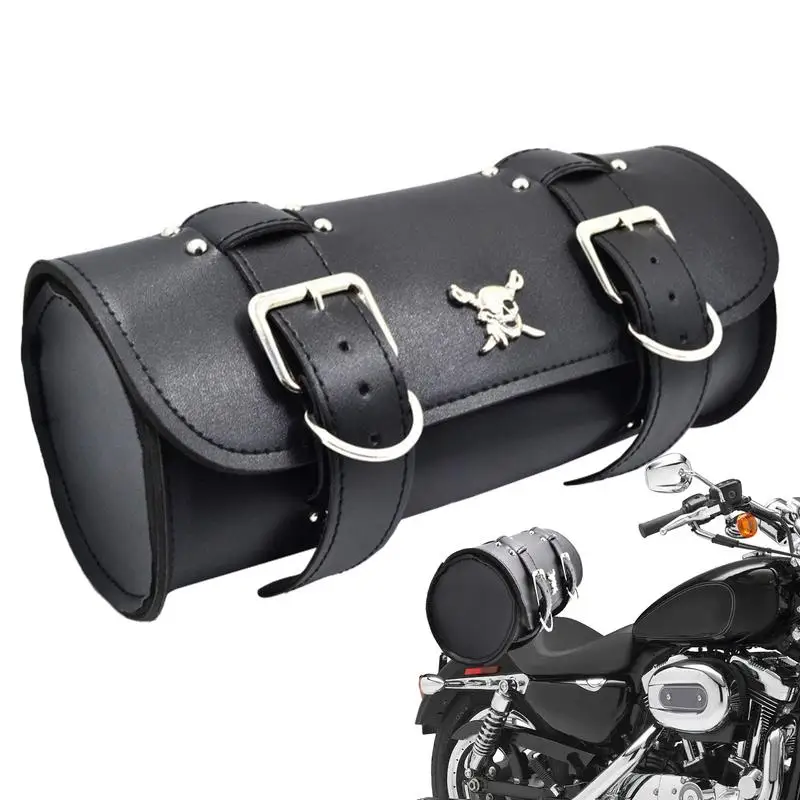 

Vintage Saddlebags For Motorcycle Waterproof Side Bag Motorcycle Saddlebags Leather Side Storage Luggage Bags Front Tool Pouch