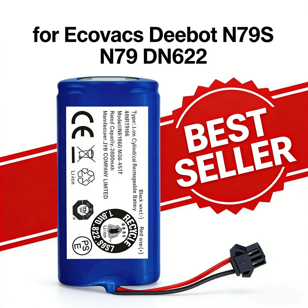 

For Ecovacs Deebot N79S N79 DN622 & Eufy RoboVac 11 11S 12 15C Battery 14.4V 2600mAh Replacement for Robot Vacuum Cleaner Parts