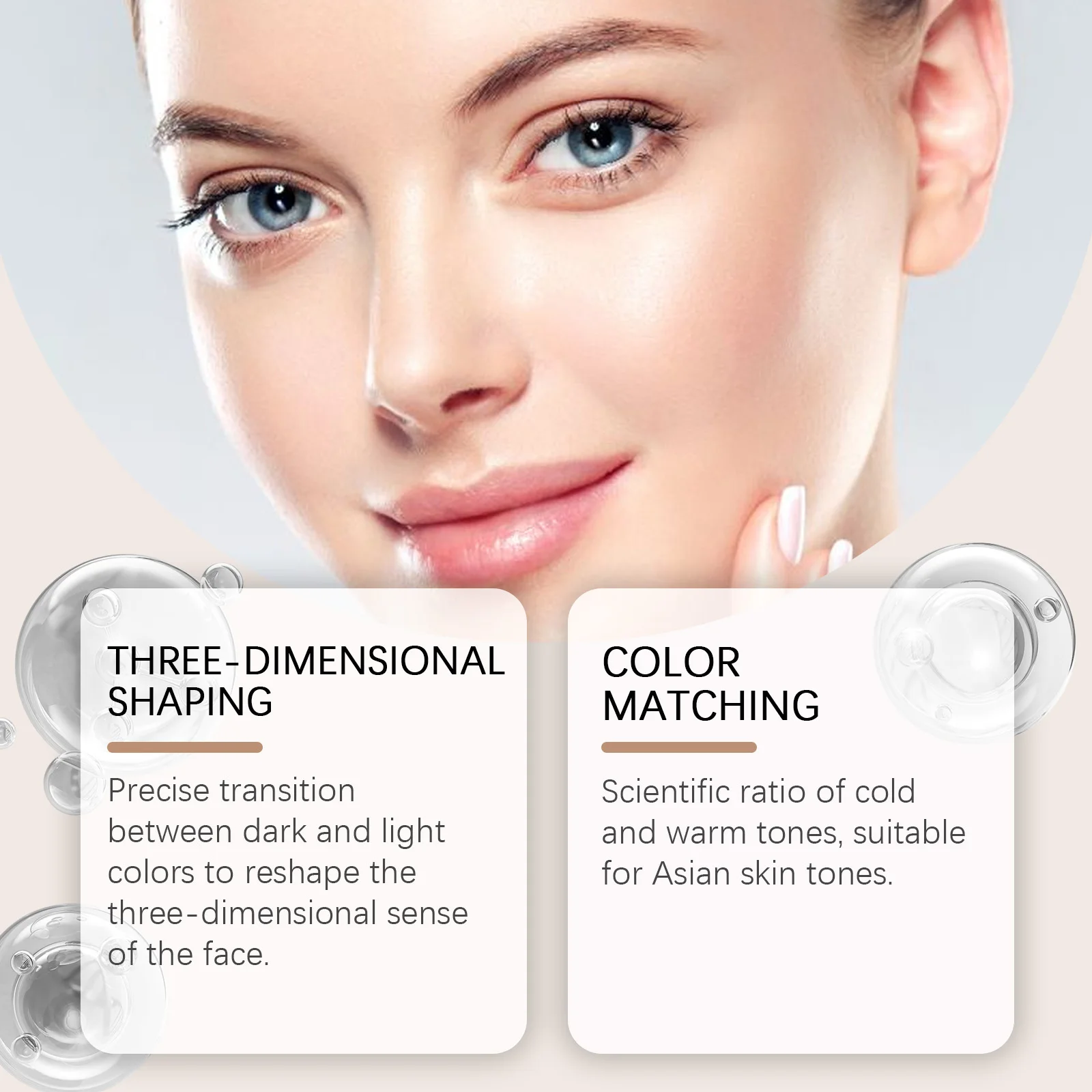 Zephoco bâton de Contour du visage Rouge joues mat soyeux Rose Sunkissed Blush lueur peau fard à joues Contour bâton maquillage cosmétiques